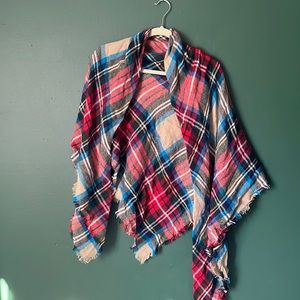 Plaid Blanket Scarf